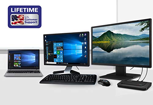 Diamond Multimedia Dual Video Output, Usb 3.0/2.0 Universal Docking Station With Gigabit Ethernet, Hdmi, Dvi, Audio For Windows 11, Macos And Android 5.0+. Display Link Certified Dl-3900 Chip #TOP2