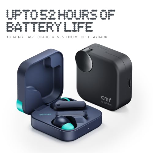 Image of CMF BY NOTHING Buds Neo, True Wireless Earbuds, 52H Playtime, White