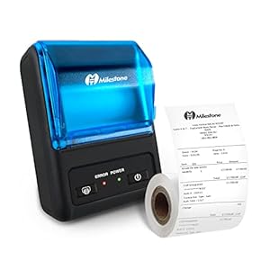 BestXinYin Bluetooth Receipt Printer Thermal 58mm Portable Mobile POS Printer for Small Business 2.28inch Mini Ticket Printer Compatible with Android &Windows