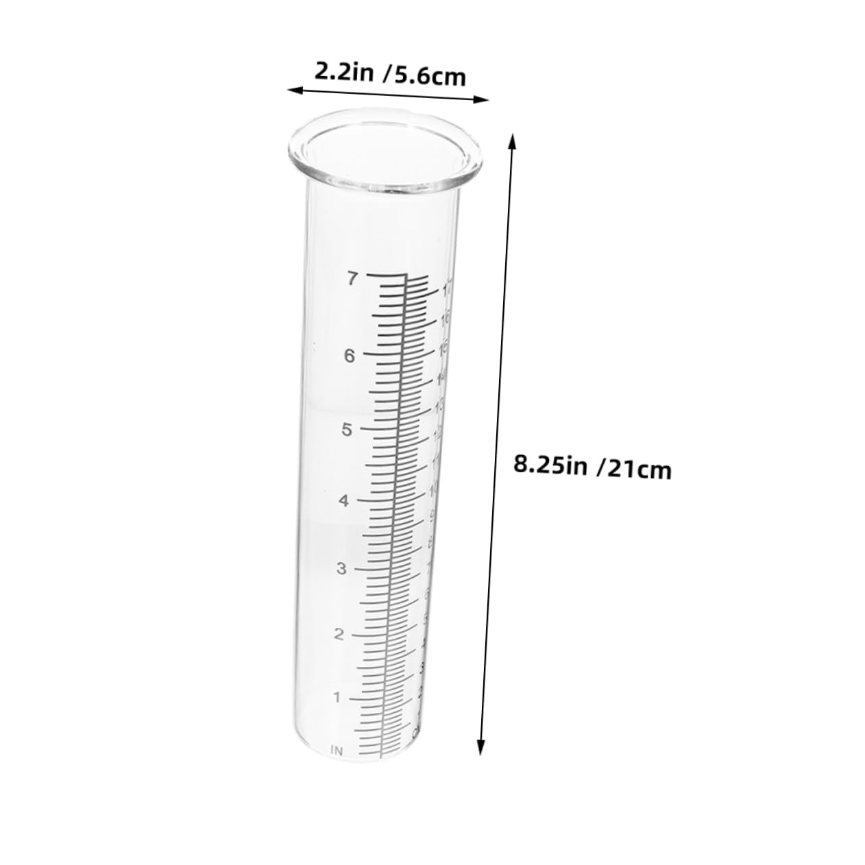 GALPADA Rain Gauge for Yard Lightweight Plastic Rain Gauge Tubes 7 Capacity Easy Readings