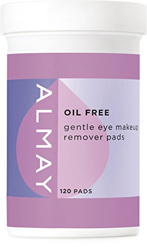 Almay Eye Makeup Remover Pads, Oil Free, Hypoallergenic, Free from Fragrance, 120 pads