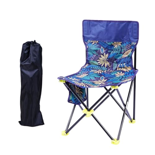 Qsvbeeqj Portable Beach Chair Folding Camping Stool Portable Seats Fishing Chair for Camping Fishing Hikings Gardening Enduring