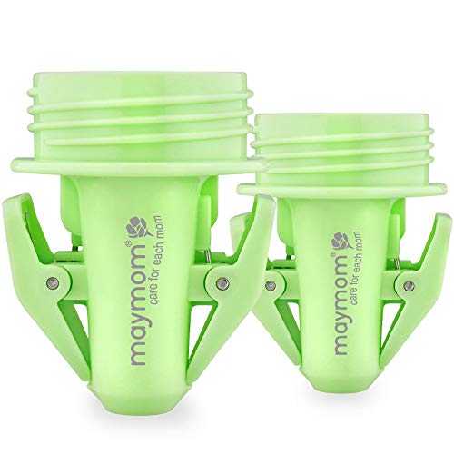 Image of Maymom Breastmilk Storage Bag Adapters Compatible w /Lansinoh Pump; Clear BPA Free Material; Boiling Water Safe; Do Not Use Microwave or Steamer Bag to Clean