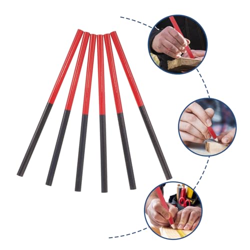 50 lápices redondos de madera carpintero multicolor miniatura 5