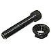 DJ-Motor 6pcs 1/4-28 x 1.25 Racing Wheel Stud Bolt Serrated Hex Flange Nut for Racing Go Kart