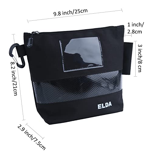 Elda Stand-Up Tool Pouch Zipper Bag Organizer With Carabiner,Waterproof Heavy Duty Multi-Purposed Clip On Pouches With Zipper And Tunnel Connect Storage Bag,2 Pack #TOP3