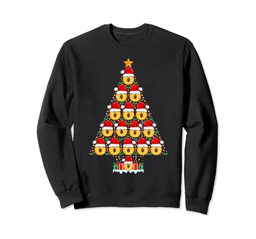 Nectarine Christmas Tree Lights Santa Hat Nectarine Xmas Sweatshirt