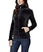 Ladies Plush Jacket Front YKK Zip, With 2 Front Pocket Soft Hand Feel,Black,XX-Large