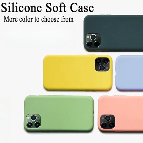 Coque silicone liquide souple iPhone 11 12 Pro X XR XS Max 7 8 Plus bleu cobalt - 6