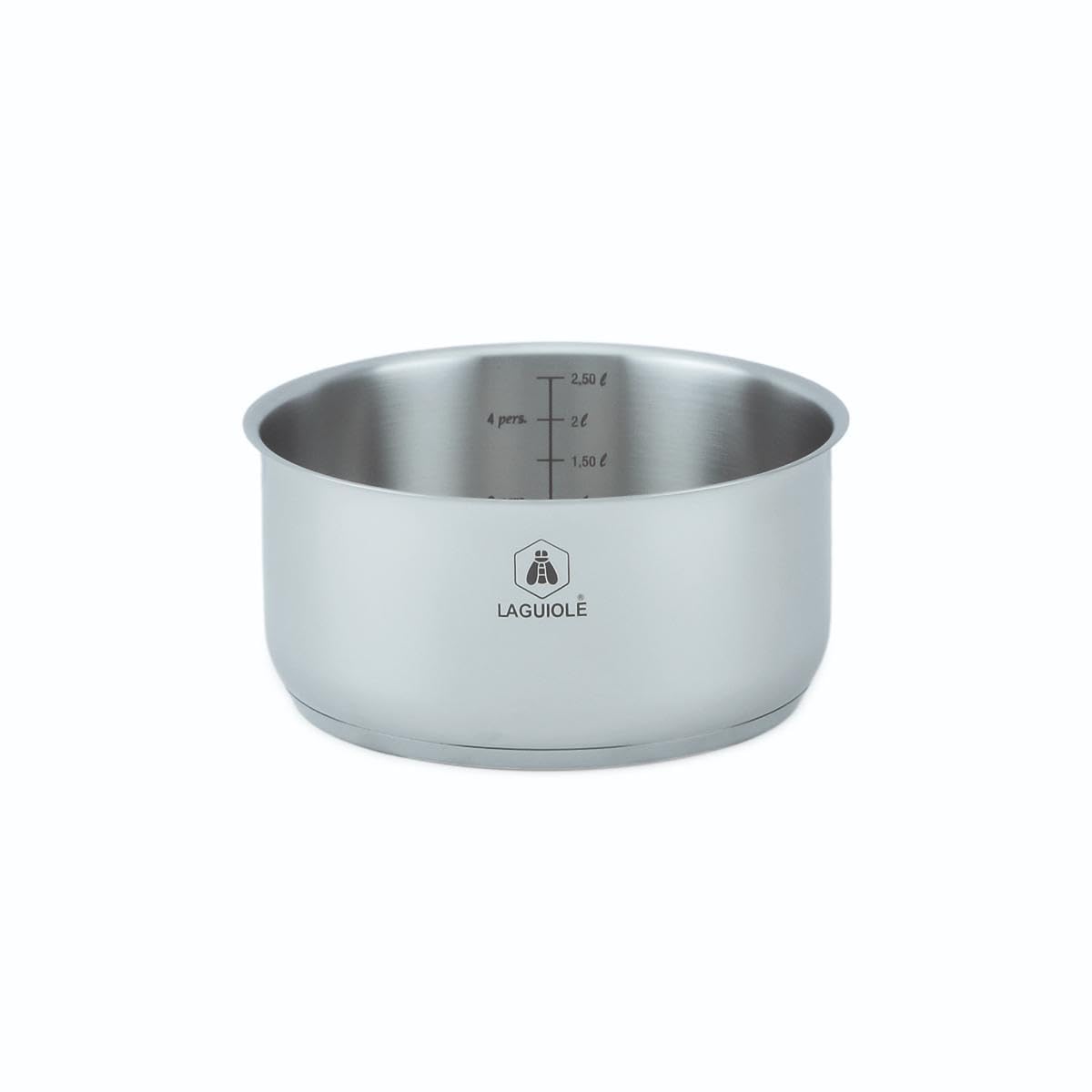 Set de 3 casseroles | Inox 18/10, 3 casseroles 16/18/20 cm, poignées amovibles, induction, four, gain de place, robuste, nettoyage facile, durable