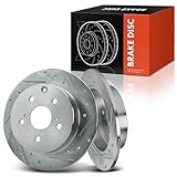Replacement Parts for 2x Rear Side Drilled Brake Rotors for Pontiac Vibe 2009-2010 Toyota Matrix