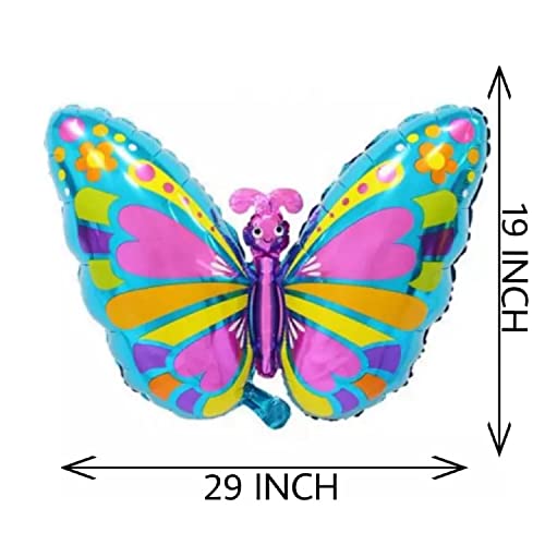 Image of Party Decorz 19X29 Inch Butterfly Theme Foil Balloon For Children Birthday Party Decoration