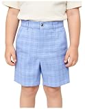 Zoushen Boys Dress Shorts Formal Flat Front Children School Uniform Shorts for Teen...