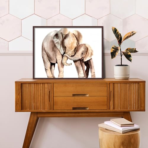 Image of LaVie Home 18x24 Picture Frame for Wall Display, 18x24 Brown Picture Frame with HD Plexiglas, 18 x 24 Poster Frame 1 Pack, Display Frame for Vertical or Horizontal, Classic Collection