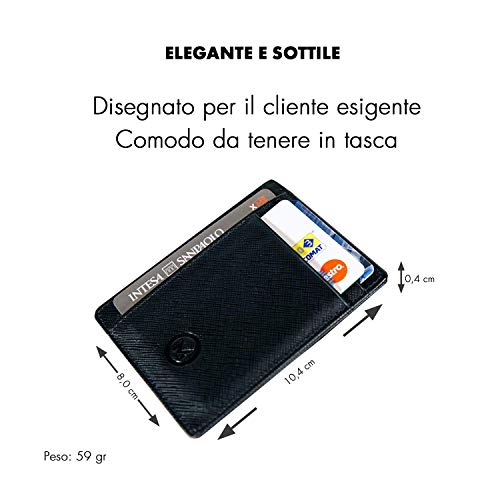OMTEK Portafoglio Uomo Porta Carte di Credito