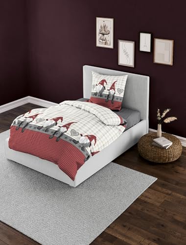 Bierbaum Bettwäsche 6946, Fein-Biber, Designed in Germany, Grau 01,...