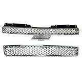 Koolzap For 07-14 Tahoe (w/o Off Road Package) Front Lower & Upper Grill Grille Assembly SET