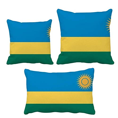 Coussin drapeau Rwanda DIYthinker pour raviver un canapé terne avec style - 2