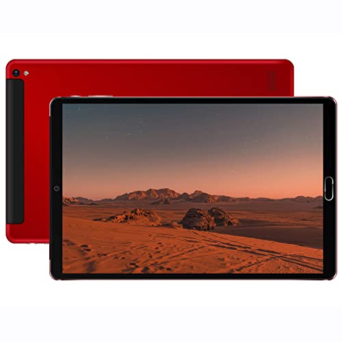 GOODTEL Tablet 10 Pulgadas 3GB RAM + 32GB ROM, WiFi, GPS, Bluetooth, Batería 8000mAh, Dual Camera 8.0MP + 5.0MP, Expansión 128GB, Pantalla HD 10'', con Funda, Rosso Cover