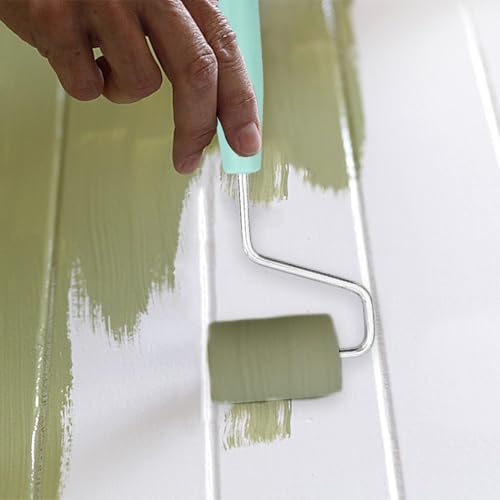 9 Stück Farbroller Set Klein,Schaumwalzen mit Farbroller Bügel,malerrolle,farbroller wandfarbe,malerset,Schaumstoff Farbroller Abdeckungen,für Malerbedarf und Möbel Malerei(56mm*34mm)