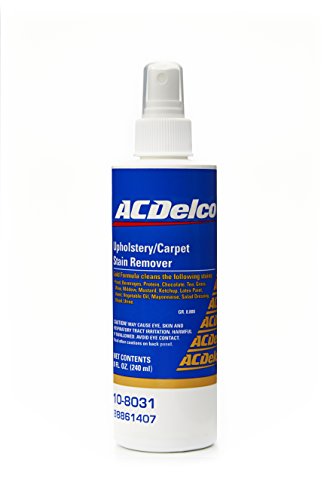 Interior Cleaning – Instrument Panel (IP), Hard or Plastic Surfaces, Seats, Carpet, Leather, Vinyl, Fabric Cleaner, Stain Remover, Restorer — Product Availability - GM Passenger Cars and Trucks 15 ACDelco GM Original Equipment 10-8031 (88861407) Food and Beverage Stain Carpet, and Upholstery Cleaner - 8 oz
