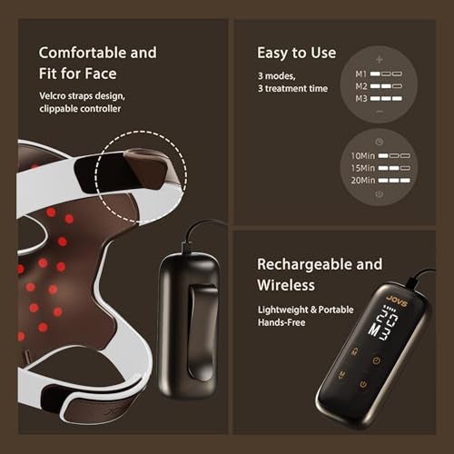 Image of JOVS Laser Light Therapy Mask for Face (White)