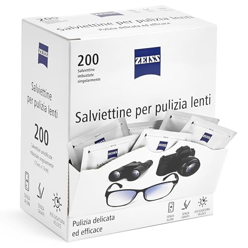 ZEISS - Salviette Pulisci Occhiali da Vista, Lenti Ottiche e...