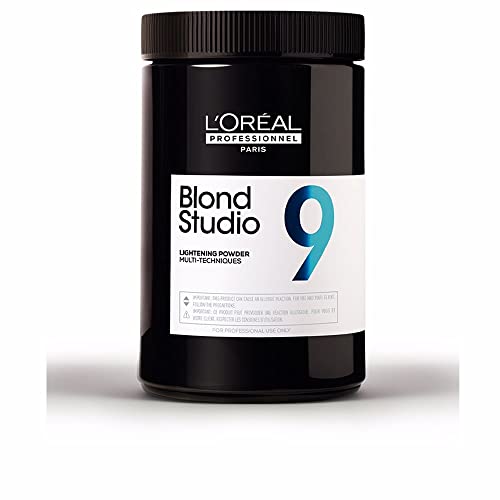 Poudre Blond Studio 9 décoloration sans jaunissement pour cheveux abîmés 500g