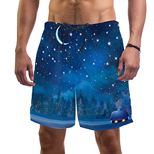 Short de bain bleu ciel étoilé pour vos vacances à la mer