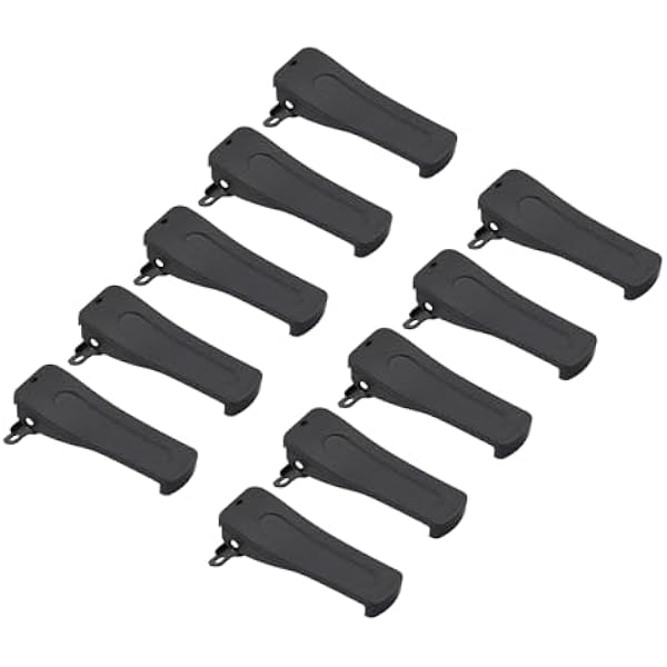 10 szt. Trwały Zaczep na Pasek do Walkie Talkie BF-888S BF-666S -777S H-777, Bezpiecznie Przymocuj Walkie Talkie do Paska Podczas zajęć na świeżym Powietrzu, Akcesoria do H-777 H777, Przenośny