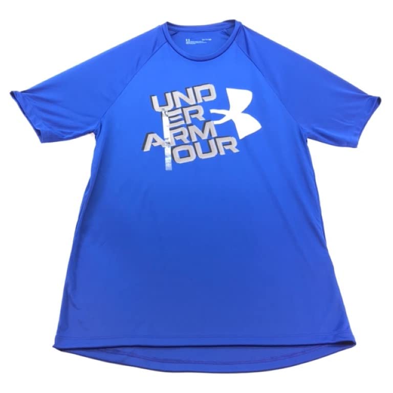 Under Armour Mens Velocity Graphic SS Crew Loose Blue T-Shirt L