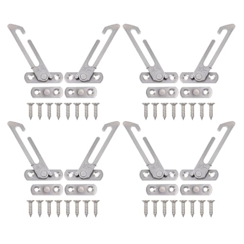 Limitador de ventanas de acero inoxidable duradero POPETPOP 8 Piezas 2