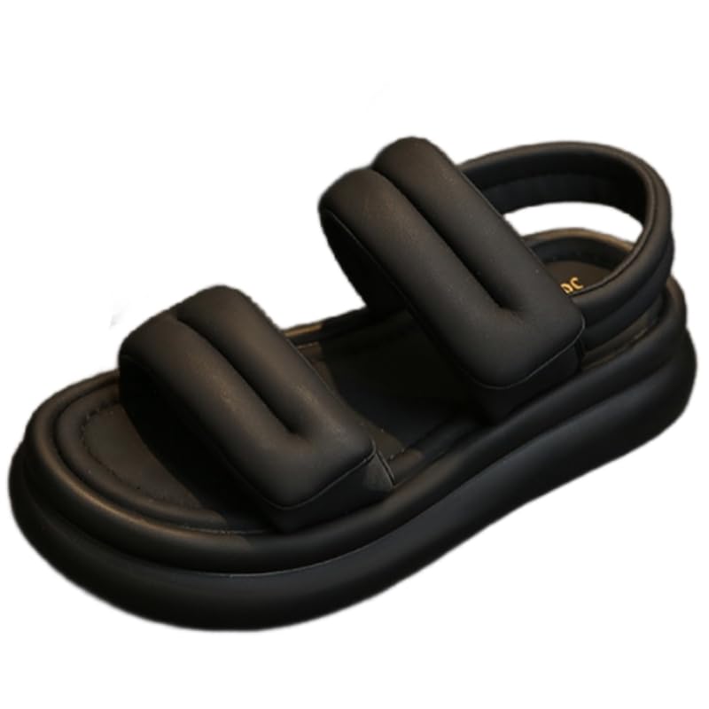 Women's sandals, fashionable and comfortable thick-soled sandals, suitable for outdoor activities such as at the beach.
