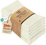 Matériel Durable - Fabriquées à partir d'un mélange parfait de coton et de polyester, ces serviettes de table sont douces et absorbantes, sèchent rapidement et sont de grande qualité. Chaque serviette est soigneusement coupée et cousue à partir d'un tissu Coton Mélangé de la meilleure qualité, avec un ourlet généreux, et est proposée dans un choix de plusieurs couleurs.