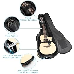 JRHEJTFZ Housse pour guitare acoustique de 1,9 cm d’épaisseur, imperméable, durable et élégant, imprimé chien de dessin animé, Multicolore 5., 42.9×16.9×4.7 in, Motif imprimé tendance - Les Beatles, Paul McCartney, John Lennon, RIngo Starr, George Harrison JRHEJTFZ Housse pour guitare acoustique de 1,9 cm d'épaisseur, imperméable, durable et élégant, imprimé chien de dessin animé, Multicolore 5., 42.9x16.9x4.7 in, Motif imprimé tendance – Image 2
