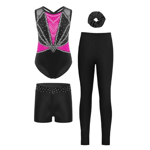 Ensembles d'unitard de gymnastique pour filles adaptés aux cours de danse