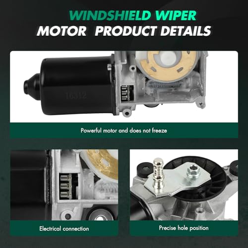 Image of SCITOO Front Wiper Motor W /O Control Module Replacement for 1992-1999 for Chevrolet for C1500 Suburban,2000-2002 for Chevrolet for C3500 Wiper Motor 12368702;15740719 3 Pins