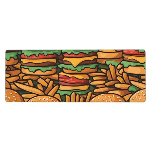 Tapis de clavier Burgers idéal pour le bureau et le télétravail à la maison