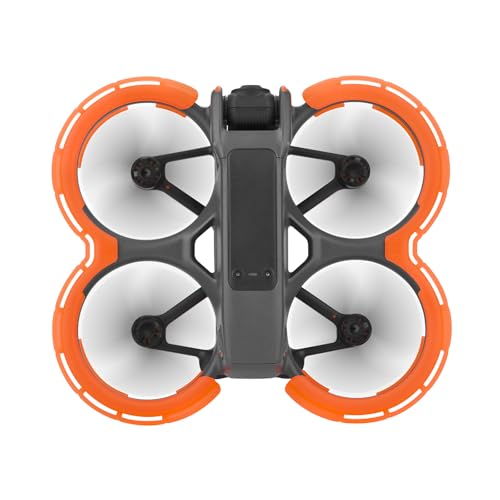 Image of BRDRC Avata 2 Bumper Guards Accessories, Propeller Guard Protector Gimbal Protective Anti-Collision Ring Cover for DJI Avata 2 Fly More Combo Accessories (Orange)