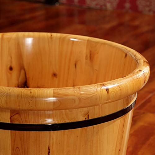 Spa de pies en tonel de madera para remojo y pedicura miniatura 2
