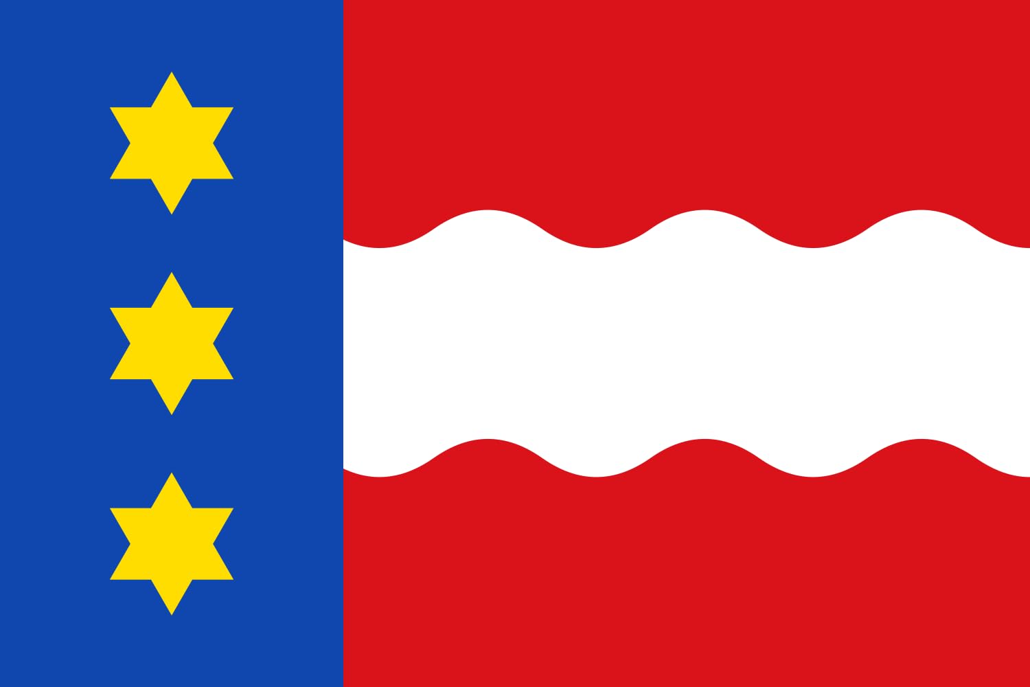 Drapeau Dongeradeel XL en textile premium et finitions soignées
