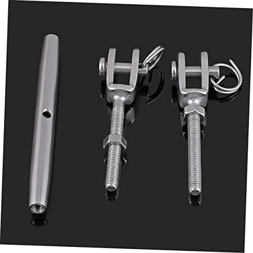 Tensor para cables de acero inoxidable Heavy Duty para cables y cuerdas, ajustador de perno para sombra y tendedero miniatura 4