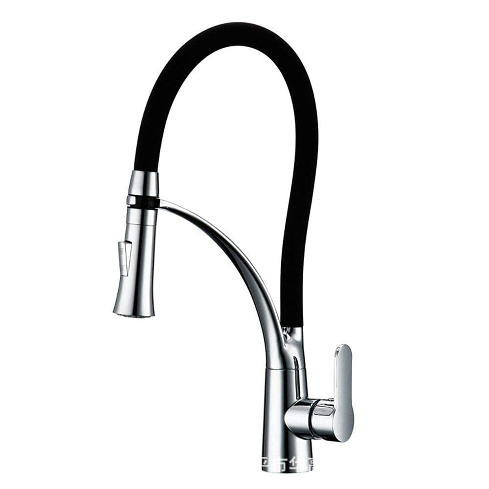 Robinet de cuisine noir mitigeur de cuisine table eau froide rotatif