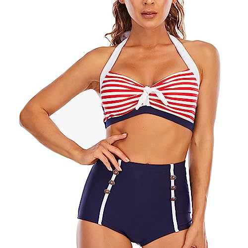 Skrsila Damen Bikini Set High Waist...