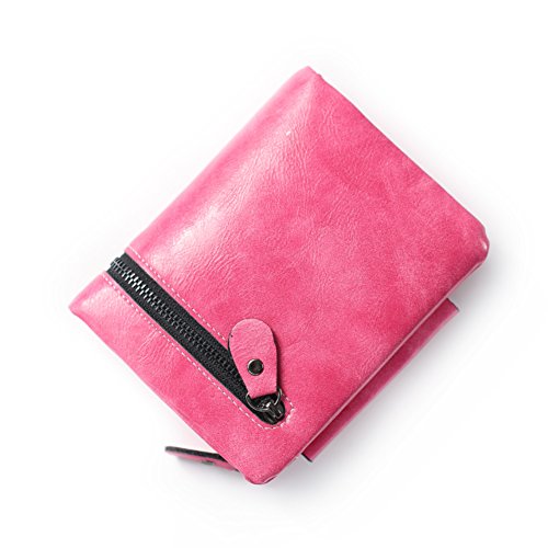 Tri-fold wallet-C portefeuille court féminin et petit porte-monnaie simple compact
