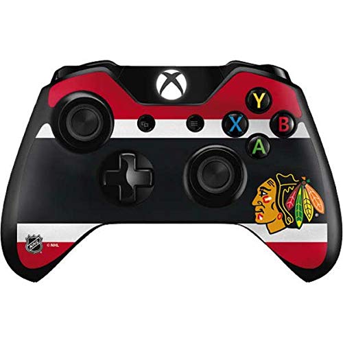 Skinit Decal Gaming Skin compatible with Xbox One Controller - Officially Licensed NHL Chicago Blackhawks Jersey Design
