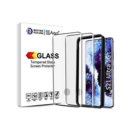 Best Screen Protector for Samsung Galaxy S21 Ultra 5G,6.8 Inch,Curved Tempered Glass,Compatible with Ultrasonic Fingerprint Scanner,2 Pack,Black Limited Screen Protector for Samsung Galaxy S21 Ultra 5G,6.8 Inch,Curved Tempered Glass,Compatible with Ultrasonic Fingerprint Scanner,2 Pack,Black