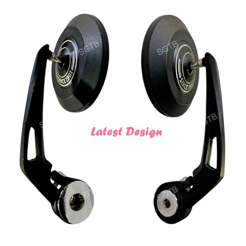 Image of SGTB Handle Bar End Mirrors Compatible with Hunter Meteor Reborn Classic 350 500 Standard Super 650 Shotgun GT Continental Interceptor Himalayan Scram Guerrilla Bikes Mirror Set