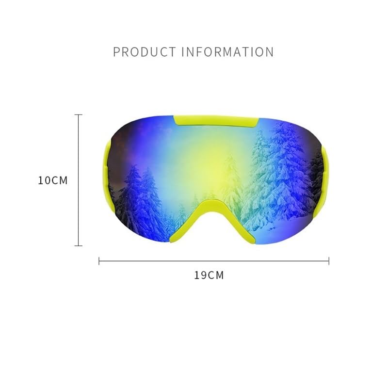 Lunettes de ski coupe-vent pour homme et femme, double pont, anti-buée, anti-reflets, protection UV