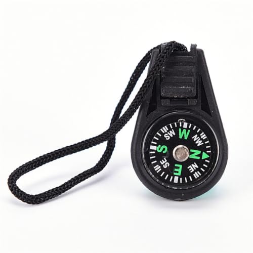 5 Pcs Mini Survival Compass with Lanyard, Waterproof Pocket Compass for Hiking, Camping, Backpacking, Outdoor Emergency Navigation Tool miniatura 2